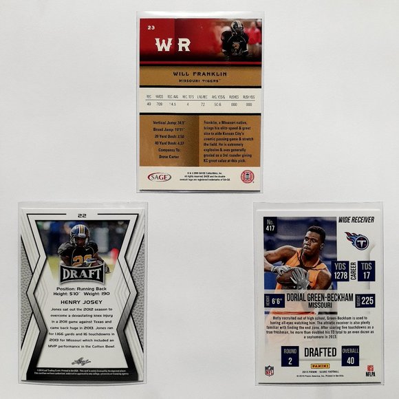 Missouri Tigers 9 Card Lot [CFBL] [C10_9_1] - Picture 8 of 8